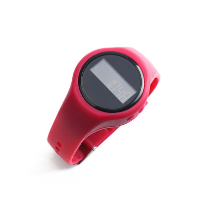 دستبند شمارش قدم با بند ژل سیلیکون ABS Case Unisex
