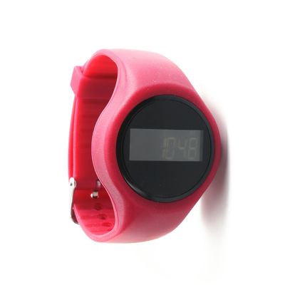 دستبند شمارش قدم با بند ژل سیلیکون ABS Case Unisex