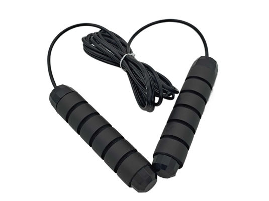 KSX-TS1 حرفه ای تمرین پرش طناب سرعت تنظیم شده سیاه نرم دستگیره
