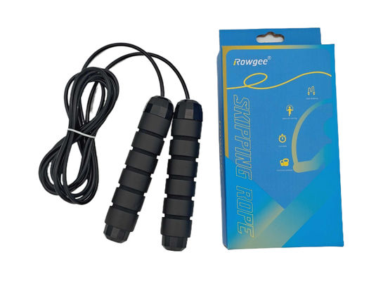 KSX-TS1 حرفه ای تمرین پرش طناب سرعت تنظیم شده سیاه نرم دستگیره