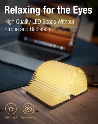 مینی LED نور شب قابل شارژ مجدد کتاب خواندن نور کتاب تاشو نور LED نور شب USB