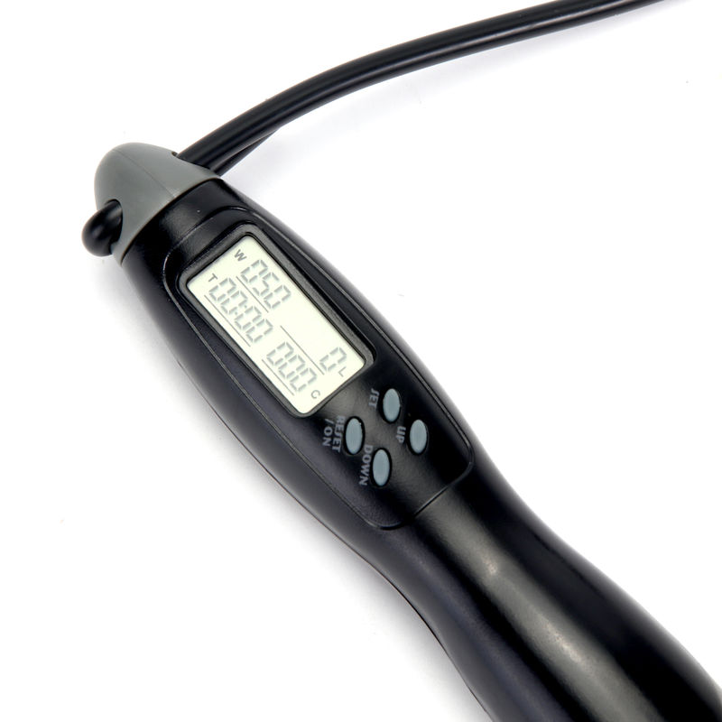طناب پرش تناسب اندام طول طناب تنظیم شده JP-100 صفحه نمایش LCD قطب سرپرستی طناب برای ورزش تناسب اندام